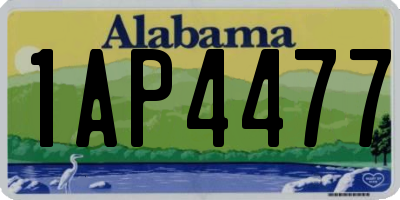 AL license plate 1AP4477
