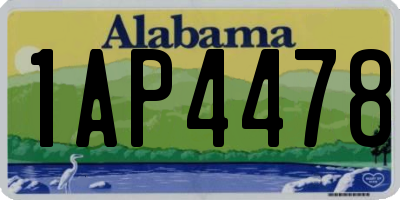 AL license plate 1AP4478