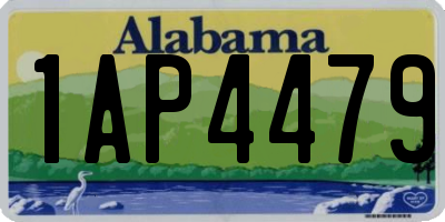 AL license plate 1AP4479