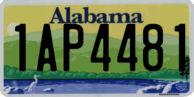 AL license plate 1AP4481