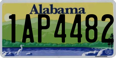 AL license plate 1AP4482