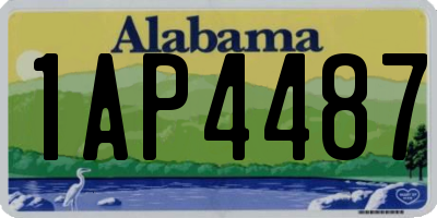 AL license plate 1AP4487