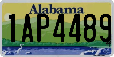 AL license plate 1AP4489