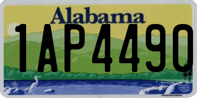 AL license plate 1AP4490