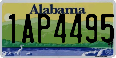 AL license plate 1AP4495