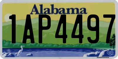 AL license plate 1AP4497