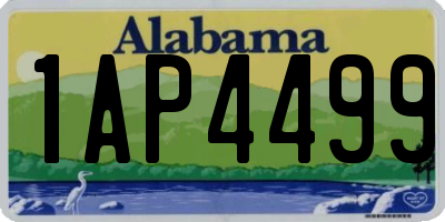 AL license plate 1AP4499