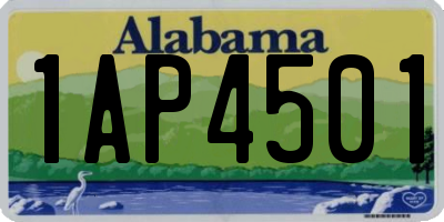 AL license plate 1AP4501