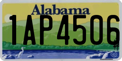 AL license plate 1AP4506