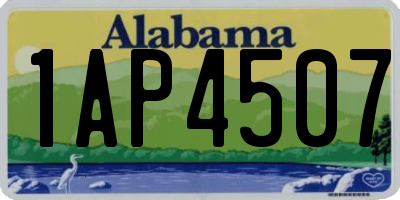 AL license plate 1AP4507