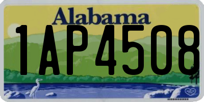 AL license plate 1AP4508
