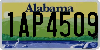 AL license plate 1AP4509