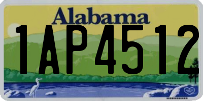 AL license plate 1AP4512