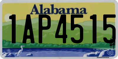 AL license plate 1AP4515