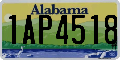 AL license plate 1AP4518