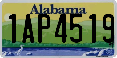 AL license plate 1AP4519