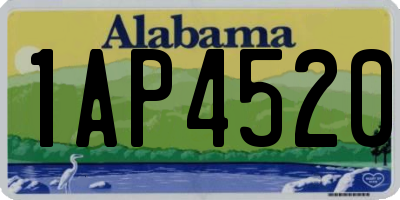 AL license plate 1AP4520