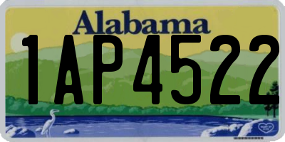 AL license plate 1AP4522