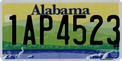 AL license plate 1AP4523