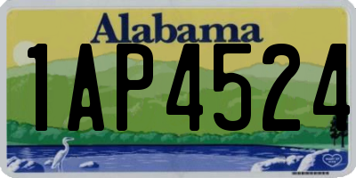 AL license plate 1AP4524