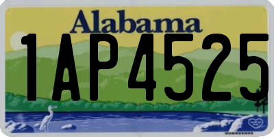 AL license plate 1AP4525