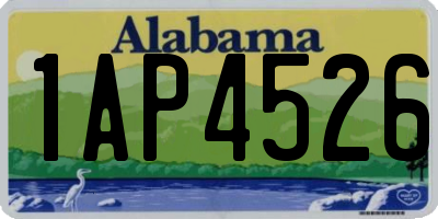 AL license plate 1AP4526