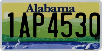 AL license plate 1AP4530