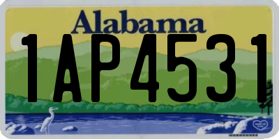 AL license plate 1AP4531