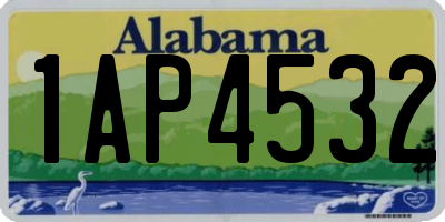 AL license plate 1AP4532