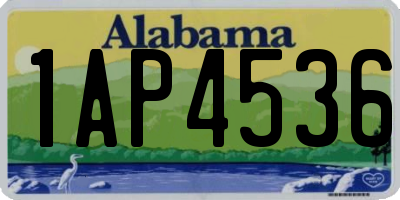 AL license plate 1AP4536