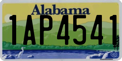 AL license plate 1AP4541