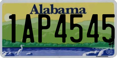 AL license plate 1AP4545