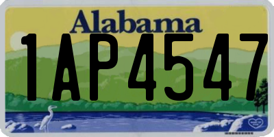 AL license plate 1AP4547