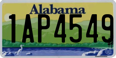 AL license plate 1AP4549