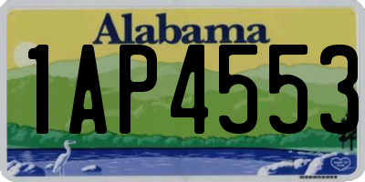 AL license plate 1AP4553