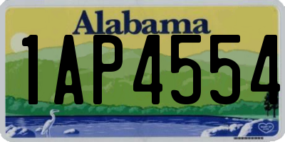 AL license plate 1AP4554