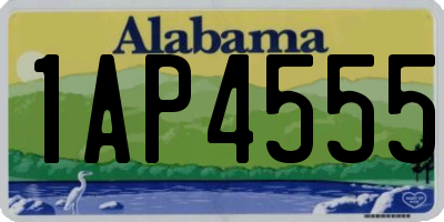AL license plate 1AP4555