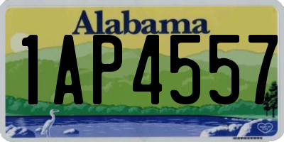 AL license plate 1AP4557