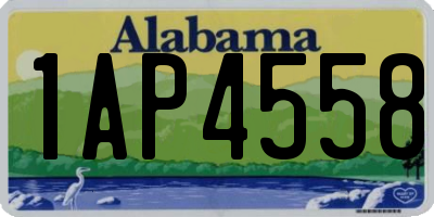 AL license plate 1AP4558