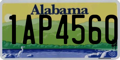 AL license plate 1AP4560