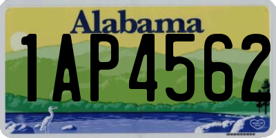 AL license plate 1AP4562