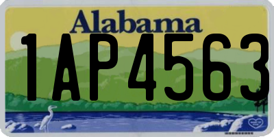 AL license plate 1AP4563