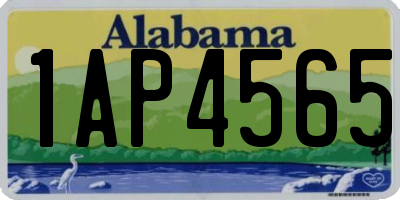 AL license plate 1AP4565