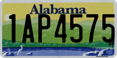 AL license plate 1AP4575