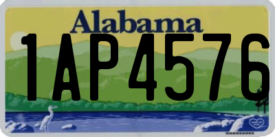 AL license plate 1AP4576