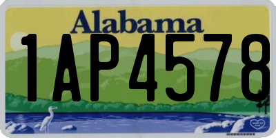 AL license plate 1AP4578
