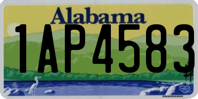 AL license plate 1AP4583