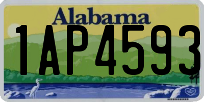 AL license plate 1AP4593