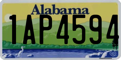 AL license plate 1AP4594