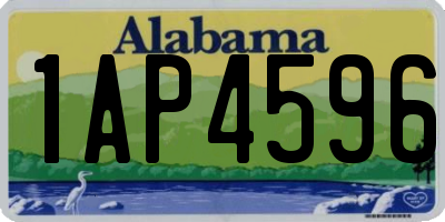 AL license plate 1AP4596